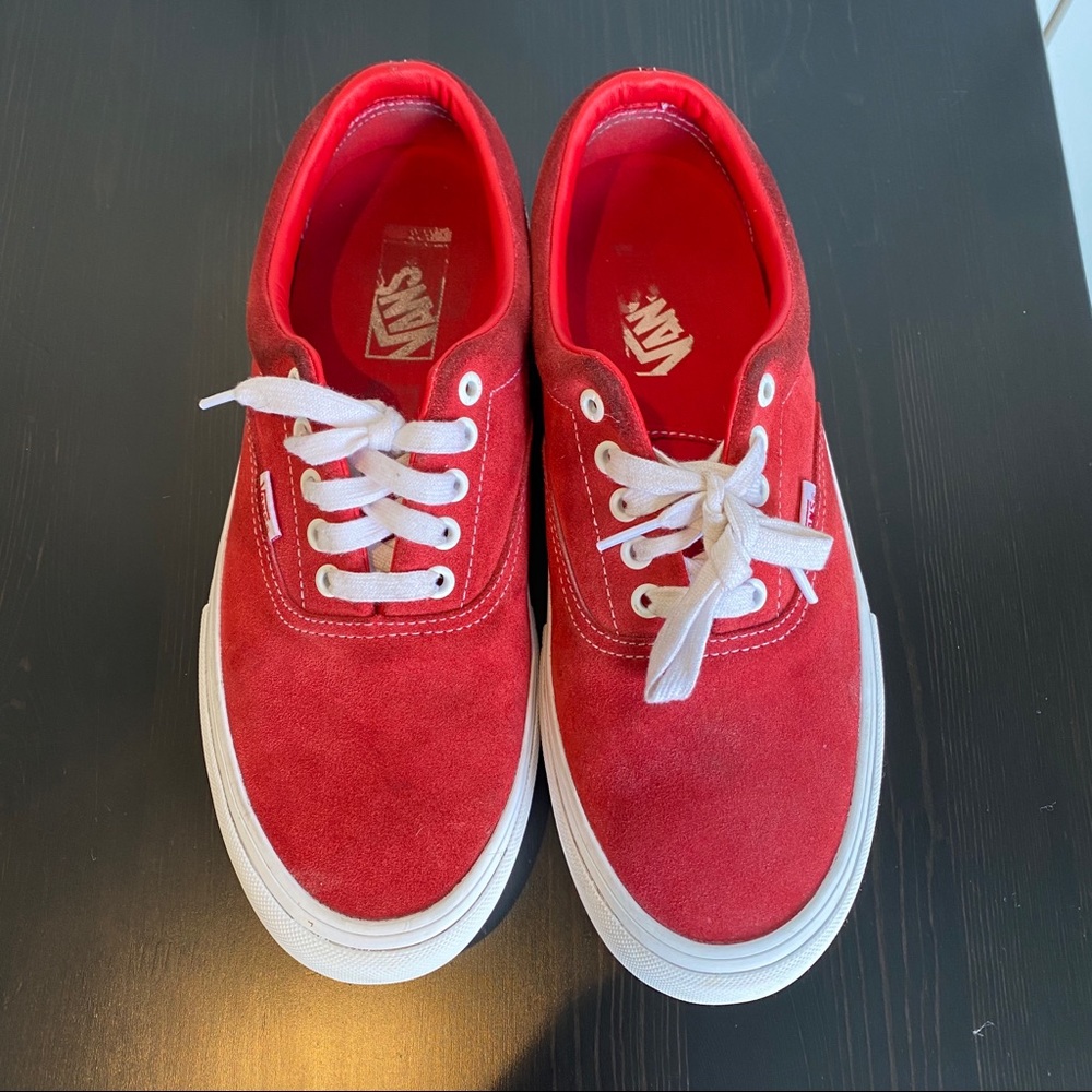 Vans Red suede shoes